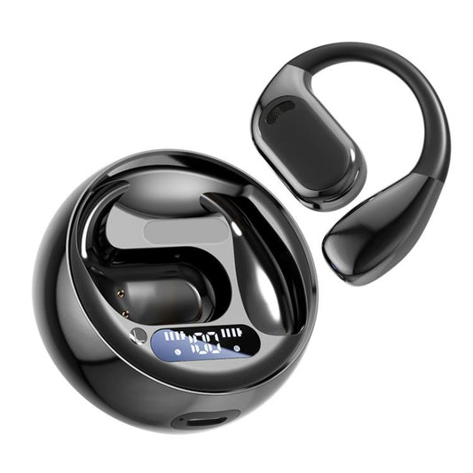 M76 Intelligent AI Translation On-Ear Digital Display Bluetooth Earphone(Black) - free shipping - PMC Jewellery - Order now!