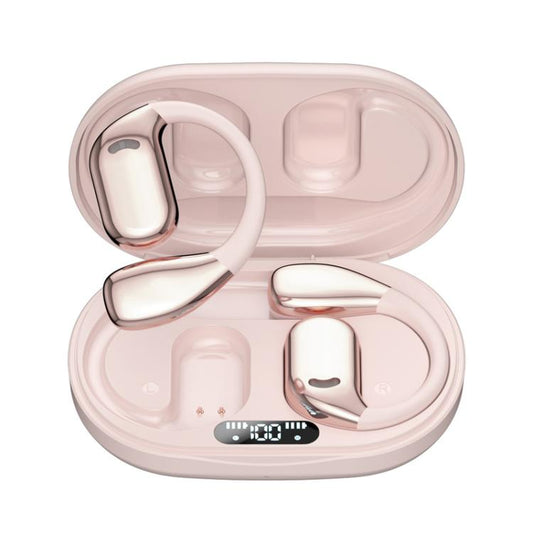 M75 On-Ear AI Intelligent Translation Language Conference Recording Wireless Digital Display Bluetooth Earphone(Pink) -  by PMC Jewellery | Online Shopping South Africa | PMC Jewellery | Buy Now Pay Later Mobicred