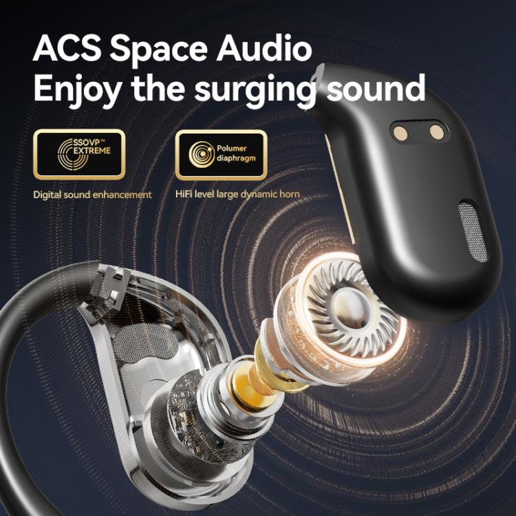 M75 On-Ear AI Intelligent Translation Language Conference Recording Wireless Digital Display Bluetooth Earphone(Skin Color)