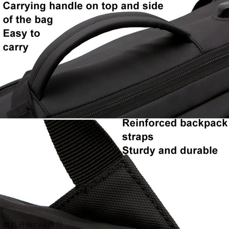 For DJI Air 3  BKANO A3-005 Large Capacity Shoulder Bag Organizer Backpack(Black) - free shipping - PMC Jewellery - Order now!