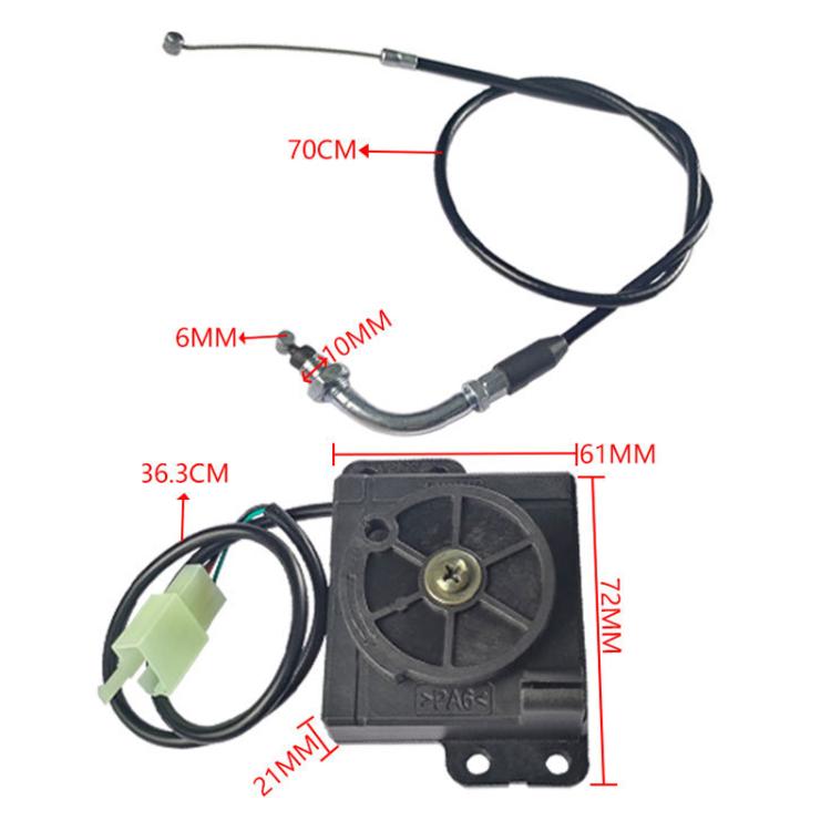 Electric-Bike Motorcycle Handlebar Modification Governor(Center Control+Cable) - Electrical System by PMC TechLife | Online Shopping South Africa | PMC TechLife | Buy Now Pay Later Mobicred