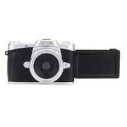 68MP Digital Camera Student CCD Travel Portable Retro Women Starter Flip Screen Card Camera(Black Standard+Android OTG Card Reader)