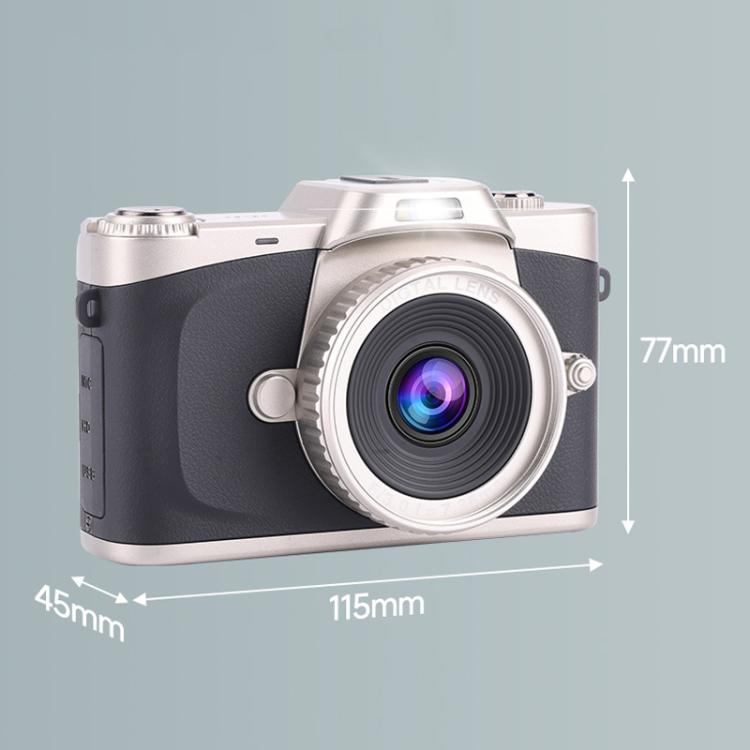 68MP Digital Camera Student CCD Travel Portable Retro Women Starter Flip Screen Card Camera(Black Standard+Android OTG Card Reader) - Video Cameras by PMC TechLife | Online Shopping South Africa | PMC TechLife | Buy Now Pay Later Mobicred