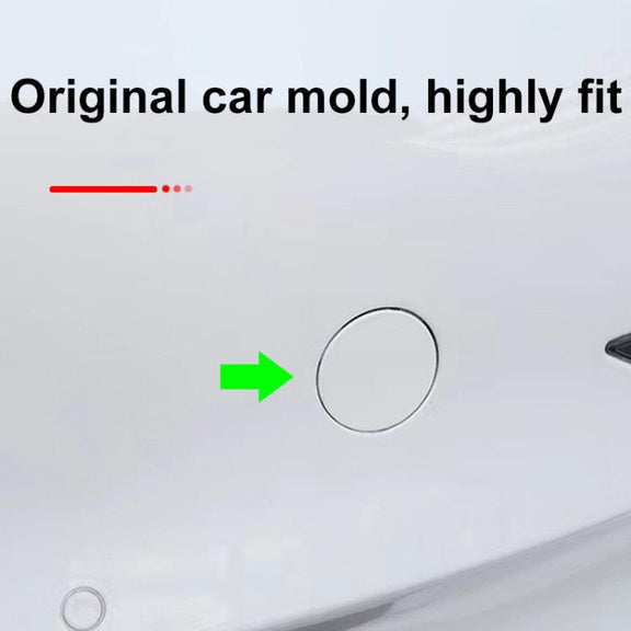 For Tesla Model 3 Front Trailer Hook Protective Cover Replacement Parts Front Towing Hole Cover(Blue)