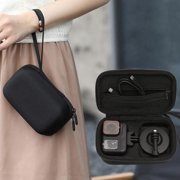 For Insta360 Ace / Ace Pro / Ace Pro 2 BKANO AC-001 Organizer Hard-shell Clutch Bag(Black)