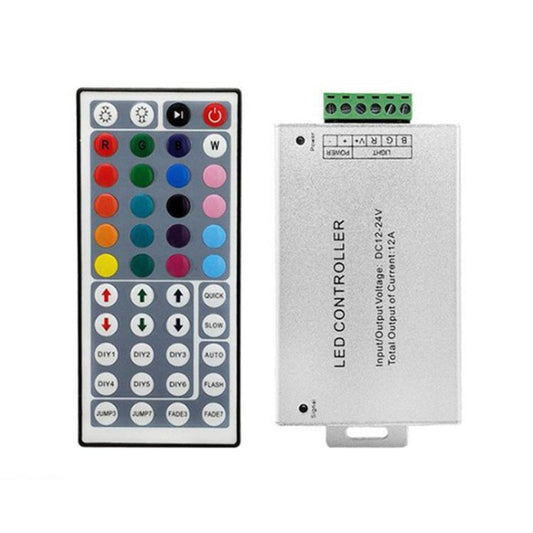 44 Keys IR Aluminum Colorful LED Strip Light Controller - LED Controller by PMC Jewellery | Online Shopping South Africa | PMC Jewellery | Buy Now Pay Later Mobicred