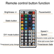 44 Keys IR Aluminum Colorful LED Strip Light Controller