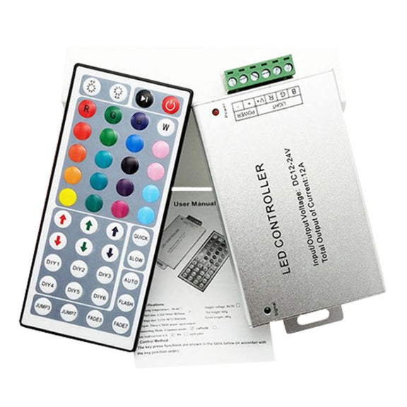 44 Keys IR Aluminum Colorful LED Strip Light Controller