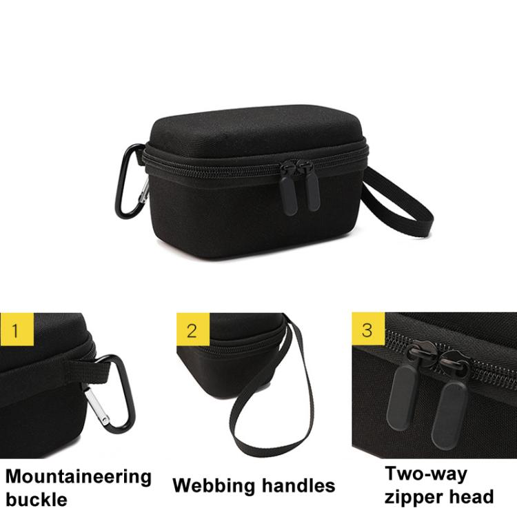 For Insta360 X4 BKANO INX4-001 Body Storage Bag Hard-shell Clutch Bag(Black)