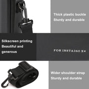 For Insta360 X4 BKANO INX4-002 Shoulder Handheld Storage Bag Crossbody Bag(Black)