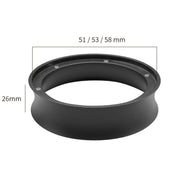 53mm Heightened Coffee Handle Powder Catch Magnetic Ring(Black)