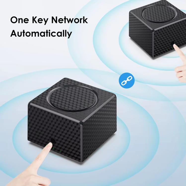 Urant USM16 1200Mbps Dual-band Mesh WiFi Router Signal Amplifier with 3 Gigabit Ethernet Ports(Black)