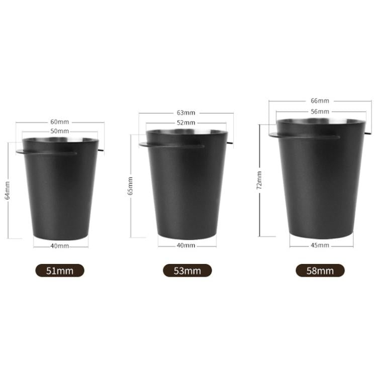 Thickened Coffee Catchers Espresso Machine Handle Catch Tool, Style: 53mm Stainless Steel Mirror - free shipping - PMC TechLife - Order now!