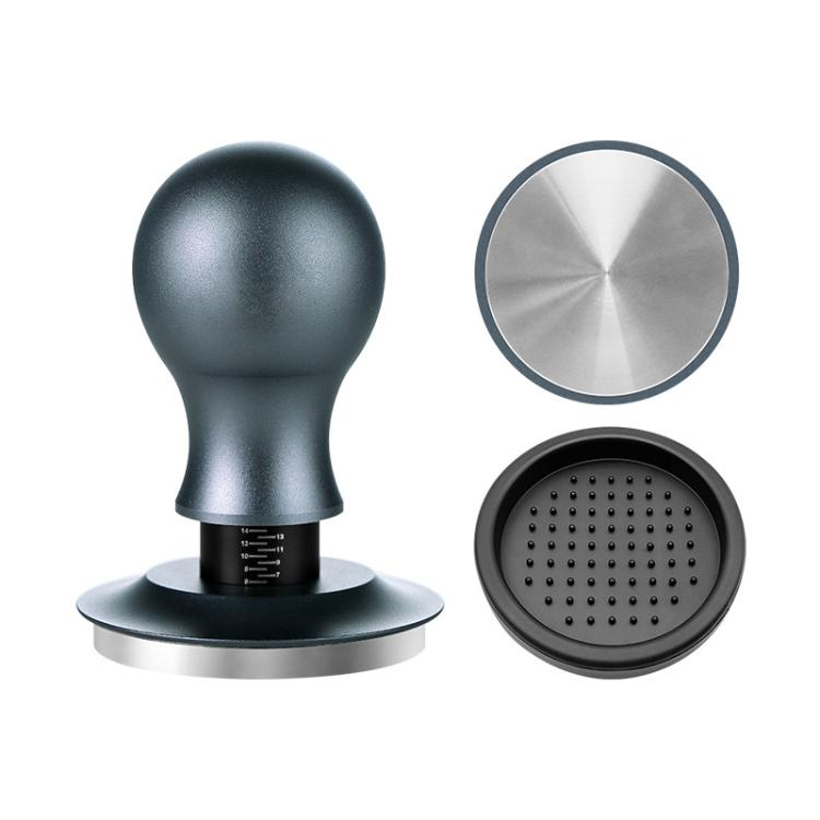 Coffee Constant Pressure Powder Press Adjustable Impact Hammer, Style: Silver Blue Flat Bottom+Round Base(58mm) - free shipping - PMC TechLife - Order now!