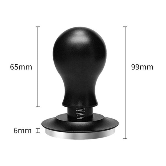 Coffee Constant Pressure Powder Press Adjustable Impact Hammer, Style: Black Thread+Round Base(51mm)