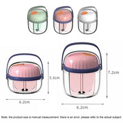 Portable Pill Box Sealed Water-resistant Pill Dispenser Drugs Medicine Organizer Dispenser Box, Color: Small Pink