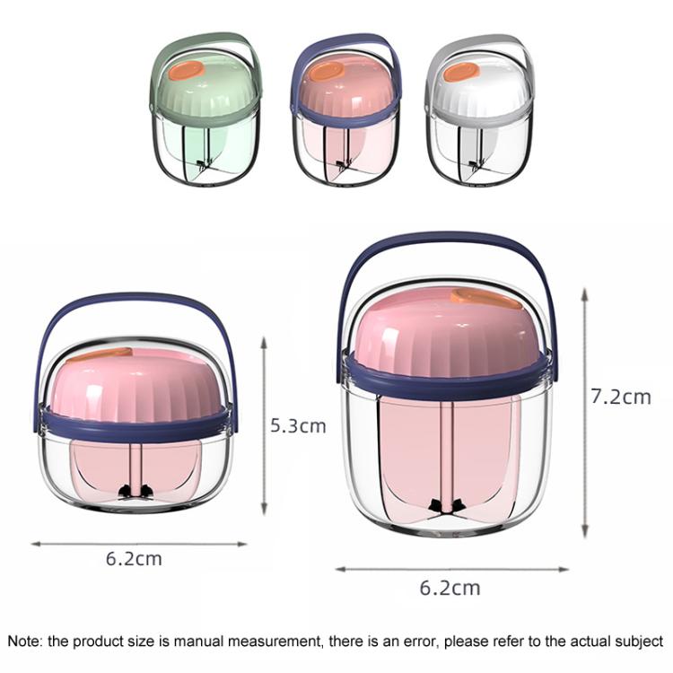 Portable Pill Box Sealed Water-resistant Pill Dispenser Drugs Medicine Organizer Dispenser Box, Color: Large Pink