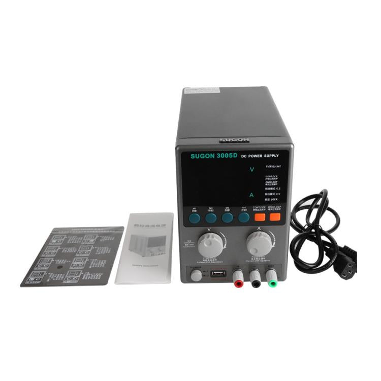 SUGON 3005D 4 Digital Display Power Supply Meter High Power Regulated Power Supply US Plug