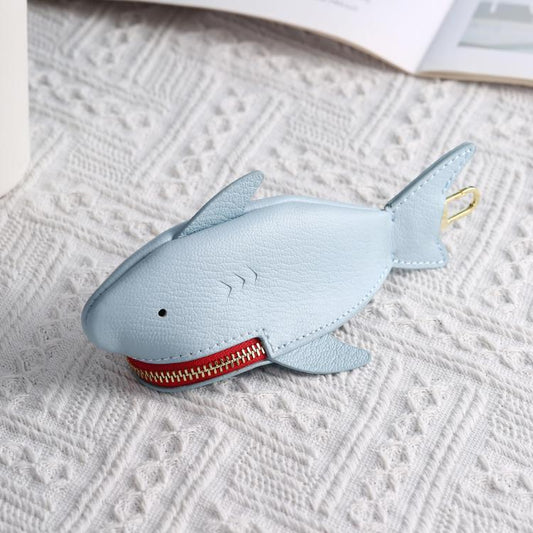 Hallmo Universal Shark-Shaped Key Protective Cover Multifunctional Car Key Storage Bag, Color: Light Blue - free shipping - PMC Jewellery - Order now!