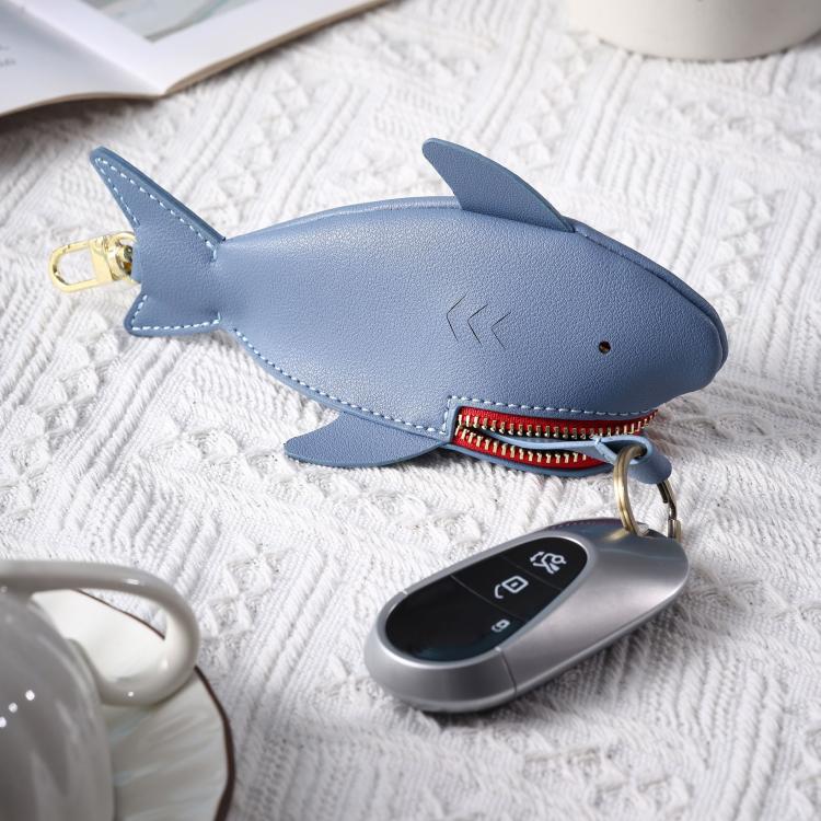 Hallmo Universal Shark-Shaped Key Protective Cover Multifunctional Car Key Storage Bag, Color: Light Blue - free shipping - PMc TechLife - Order now!