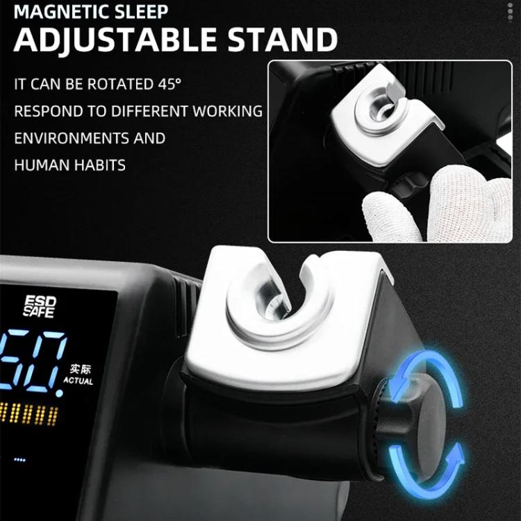 SUGON T60+210 Handle+I/K/IS Tips x 3 Precision Soldering Station Soldering Iron Set Cell Phone Repair Soldering Tool(US Plug)