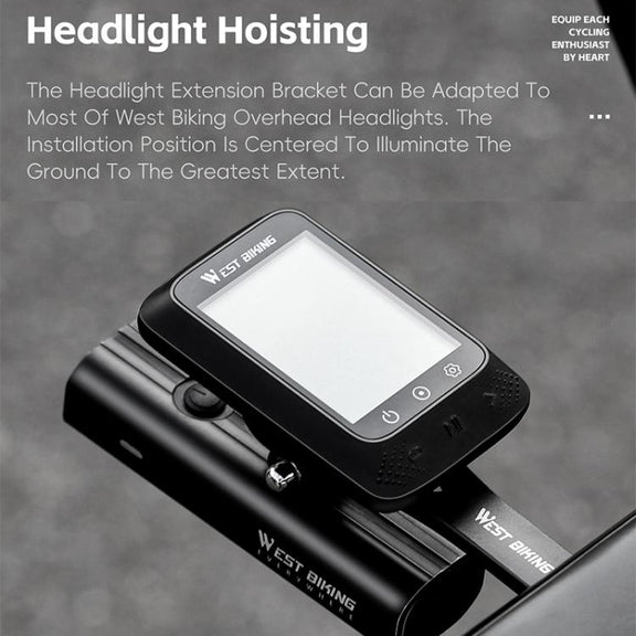 WEST BIKING Road Bike Cycling Sports Camera Meter Holder, Style: One-piece 400
