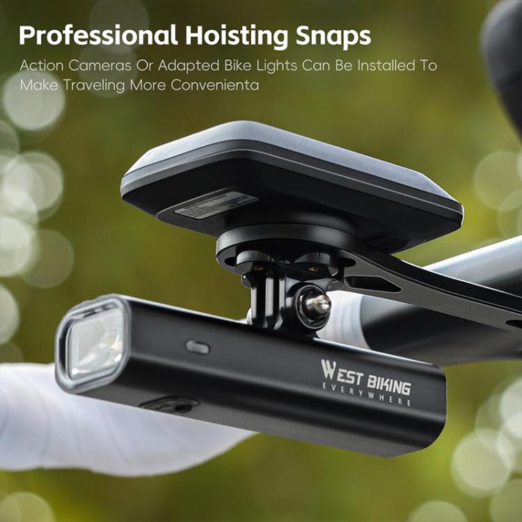 WEST BIKING Road Bike Cycling Sports Camera Meter Holder, Style: One-piece 400