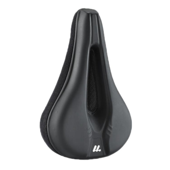 WEST BIKING Bicycle Riding Thickened Sponge PU Leather Soft Seat Cushion Cover(Black)