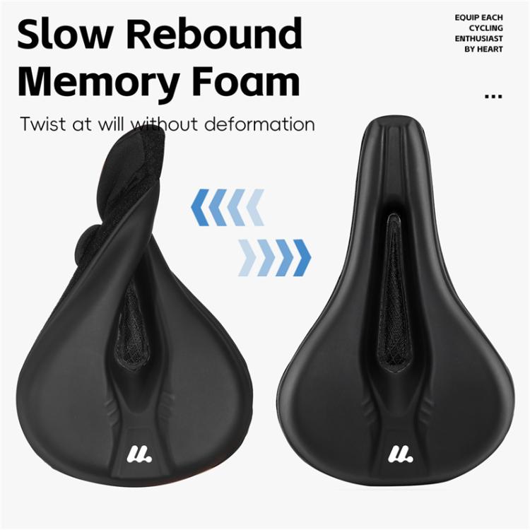 WEST BIKING Bicycle Riding Thickened Sponge PU Leather Soft Seat Cushion Cover(Black) - free shipping - PMC TechLife - Order now!