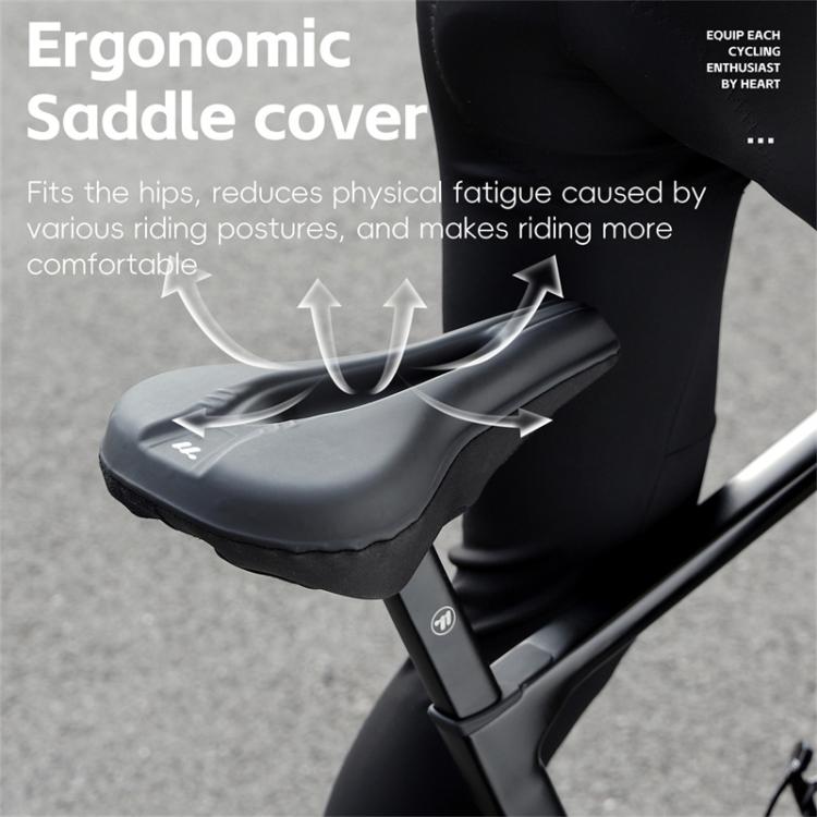 WEST BIKING Bicycle Riding Thickened Sponge PU Leather Soft Seat Cushion Cover(Black) - free shipping - PMC TechLife - Order now!
