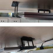 Under Desk Laptop Tablet Mini PC Storage Stand Metal Invisible Tray Rack, Height: 6.8cm
