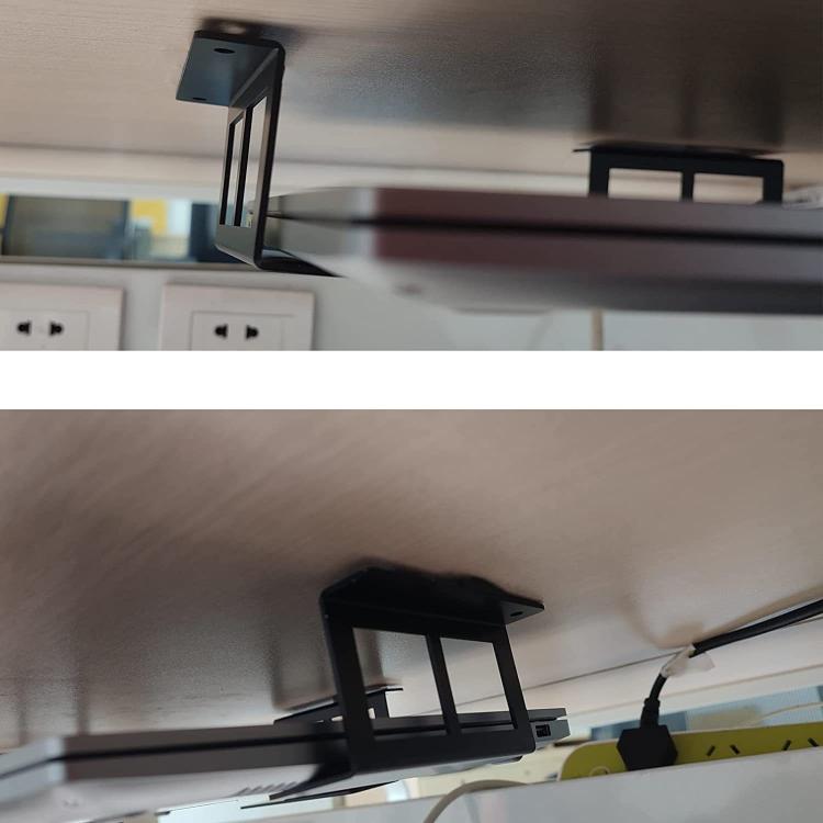 Under Desk Laptop Tablet Mini PC Storage Stand Metal Invisible Tray Rack, Height: 6.8cm