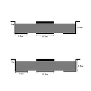 Under Desk Laptop Tablet Mini PC Storage Stand Metal Invisible Tray Rack, Height: 6.8cm