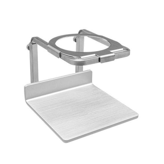 Stainless Steel Adjustable Four-Leg Non-Slip Hand-Poured Coffee Stand(Silver)