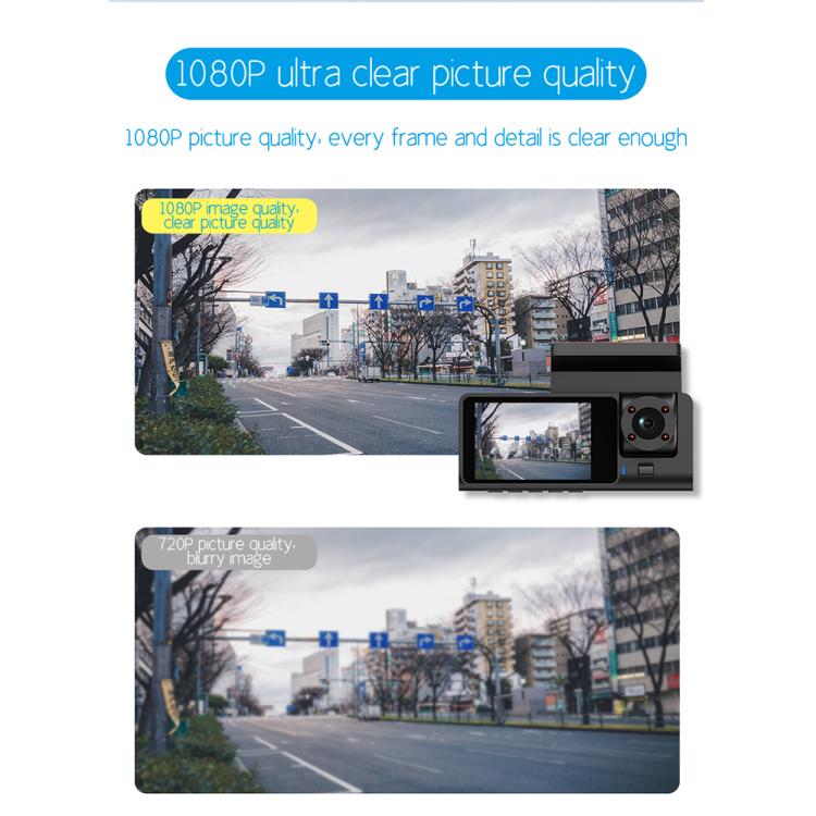 G71 HD 1080P Three-Lens 2.0-Inch Infrared Night Vision Driving Recorder, Spec: WIFI Connection - Car DVRs by PMc TechLife | Online Shopping South Africa | PMc TechLife | Buy Now Pay Later Mobicred