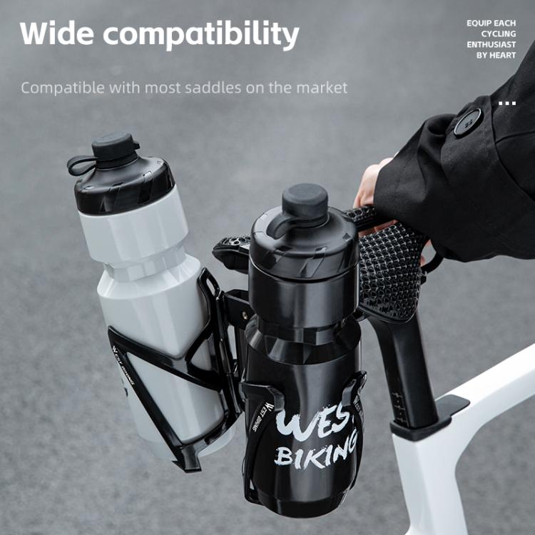 WEST BIKING Bicycle Saddle Adapter Extension Bottle Holder(Black) - free shipping - PMC Jewellery - Order now!