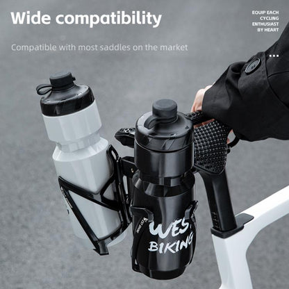 WEST BIKING Bicycle Saddle Adapter Extension Bottle Holder(Black) - free shipping - PMC Jewellery - Order now!