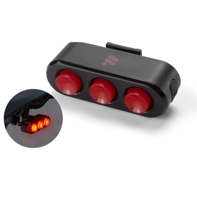 WEST BIKING Bicycle Night Riding Long Endurance Warning Brake Taillight, Style: Round Light Smart