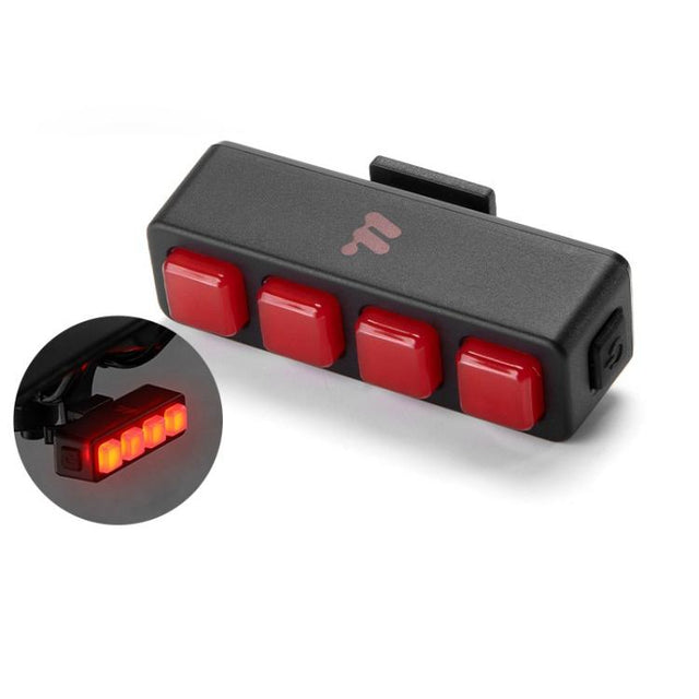 WEST BIKING Bicycle Night Riding Long Endurance Warning Brake Taillight, Style: Square Light Smart