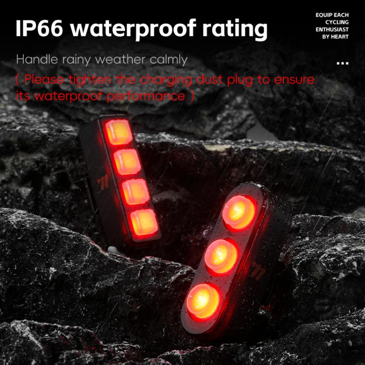 WEST BIKING Bicycle Night Riding Long Endurance Warning Brake Taillight, Style: Round Light Smart - free shipping - PMC TechLife - Order now!