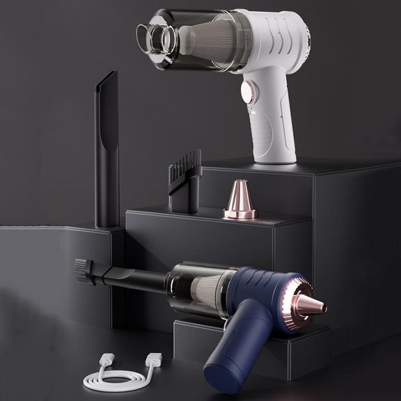 Mini Powerful Car Wireless Vacuum Cleaner Household Handheld Desktop Cleaner(White)