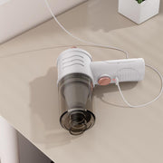 Mini Powerful Car Wireless Vacuum Cleaner Household Handheld Desktop Cleaner(White)