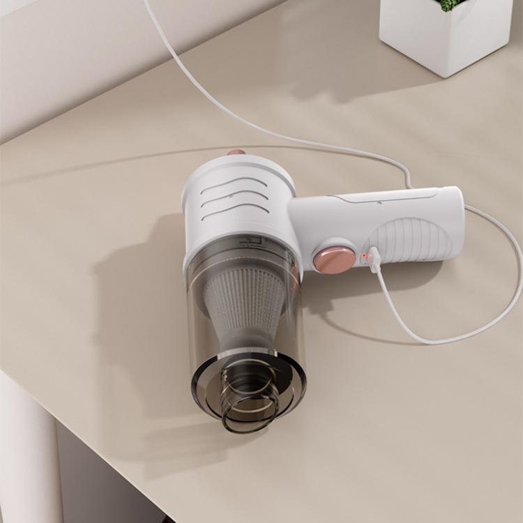 Mini Powerful Car Wireless Vacuum Cleaner Household Handheld Desktop Cleaner(White)