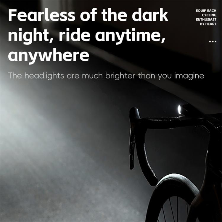 WEST BIKING Bicycle Waterproof TYPE-C Rechargeable High-Brightness Headlight, Style: Regular - Headlights by WEST BIKING | Online Shopping South Africa | PMC TechLife | Buy Now Pay Later Mobicred