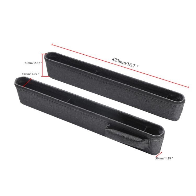 4207 1pair Universal Car Gap Storage Box Interior Decoration Supplies Car Storage Box(Brown) - Stowing Tidying by PMc TechLife | Online Shopping South Africa | PMc TechLife | Buy Now Pay Later Mobicred