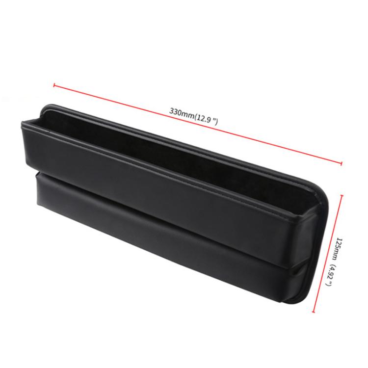 3311 2-in-1 Car Seat Gap Storage Box Gap Plug Strip Car Supplies(Brown)