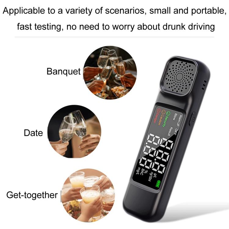 High-Precision Air-Blowing Alcohol Concentration Detector(AM03) - Breath Alcohol Tester by PMC Jewellery | Online Shopping South Africa | PMC Jewellery | Buy Now Pay Later Mobicred