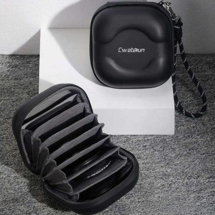 Cwatcun D164 Small Filter Organizer Camera Lens Digital Protection Bag(Black) - free shipping - PMC TechLife - Order now!