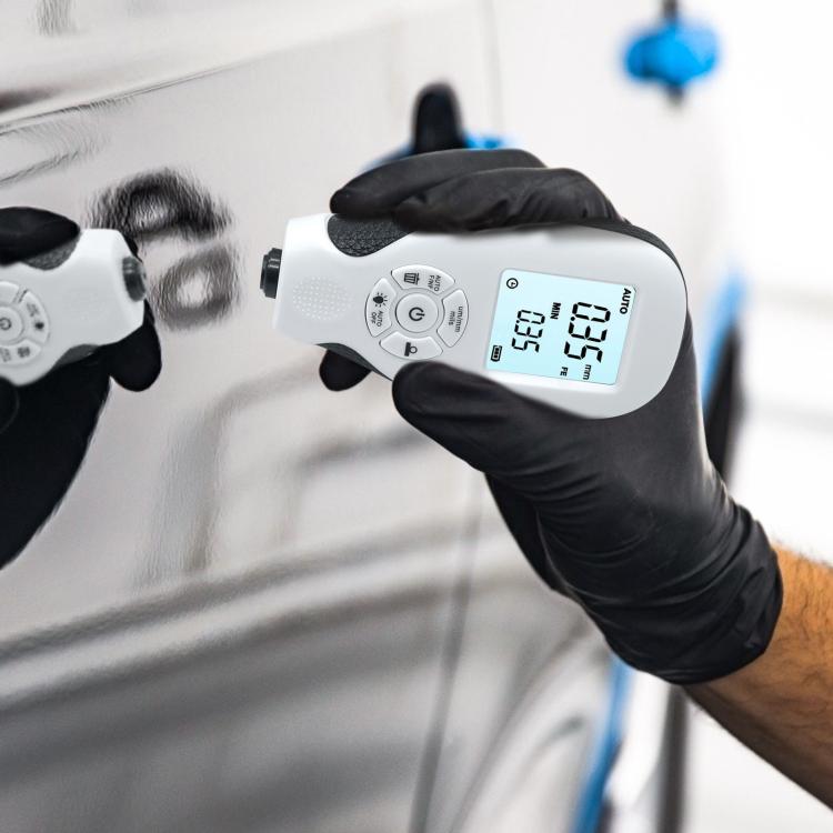 High-Precision Anti-Slip Paint Coating Thickness Gauge(Black) - Coating Thickness Gauge by PMC TechLife | Online Shopping South Africa | PMC TechLife | Buy Now Pay Later Mobicred