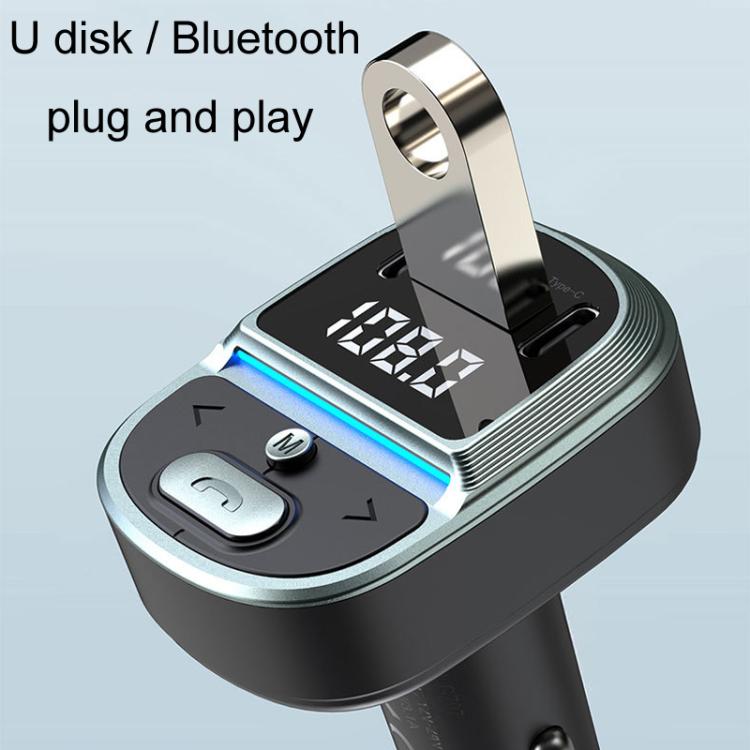 GZ07 Car Voltage Digital Display Fast Charger Vehicle MP3 Bluetooth Player